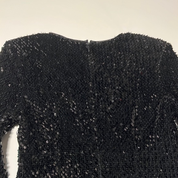 Sequin Black Mini Dress - Picture 8 of 10
